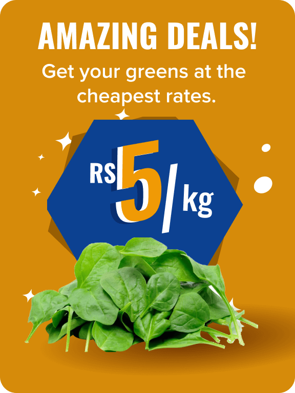 AMAZING DEALS!
Get your greens at the cheapest rates